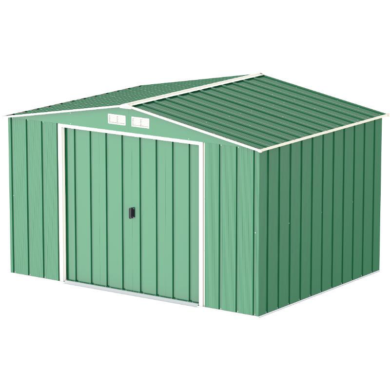  DURAMAX ECO METAL SHED 10X8FT GREEN