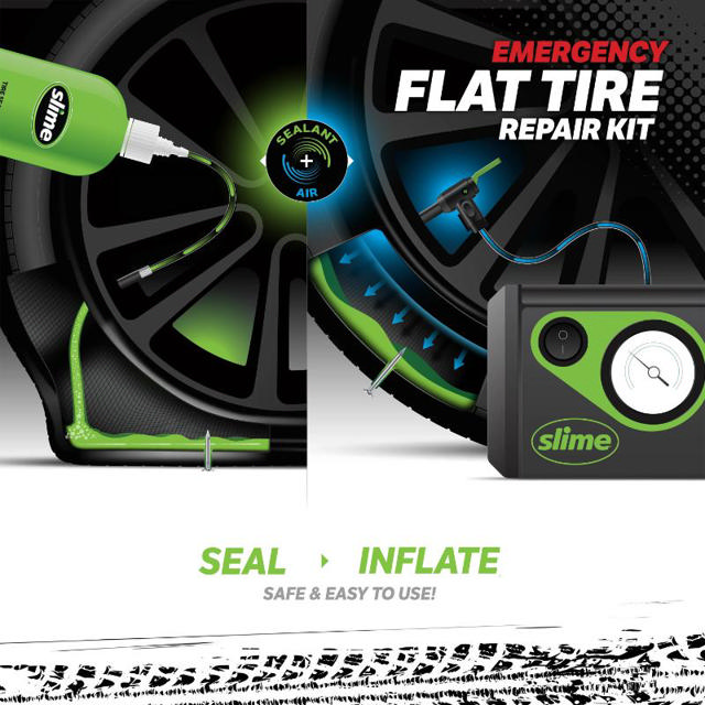 SLIME SMART REPAIR EMERGENCY FLAT TYRE KIT