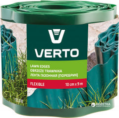 VERTO LAWN EDGE FENCE GREEN 20cm x 9m 