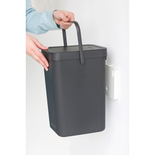 BRABANTIA SORT & GO WASTE BIN 12L GREY