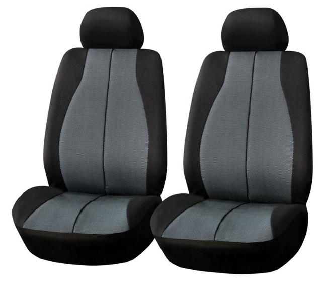 GEAR&GO SEAT COVER BLACK/GREY 2PC