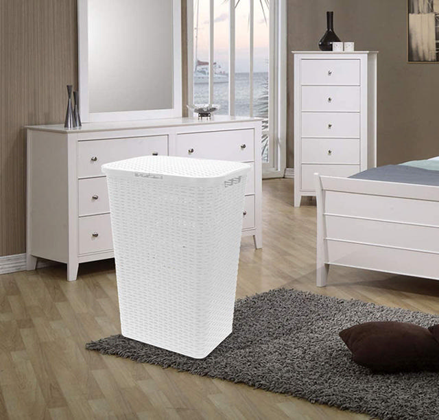 LAUNDRY BASKET RATTAN 42X33X62CM 2 ΔΙΑΦΟΡΕΤΙΚΑ ΧΡΩΜΑΤΑ