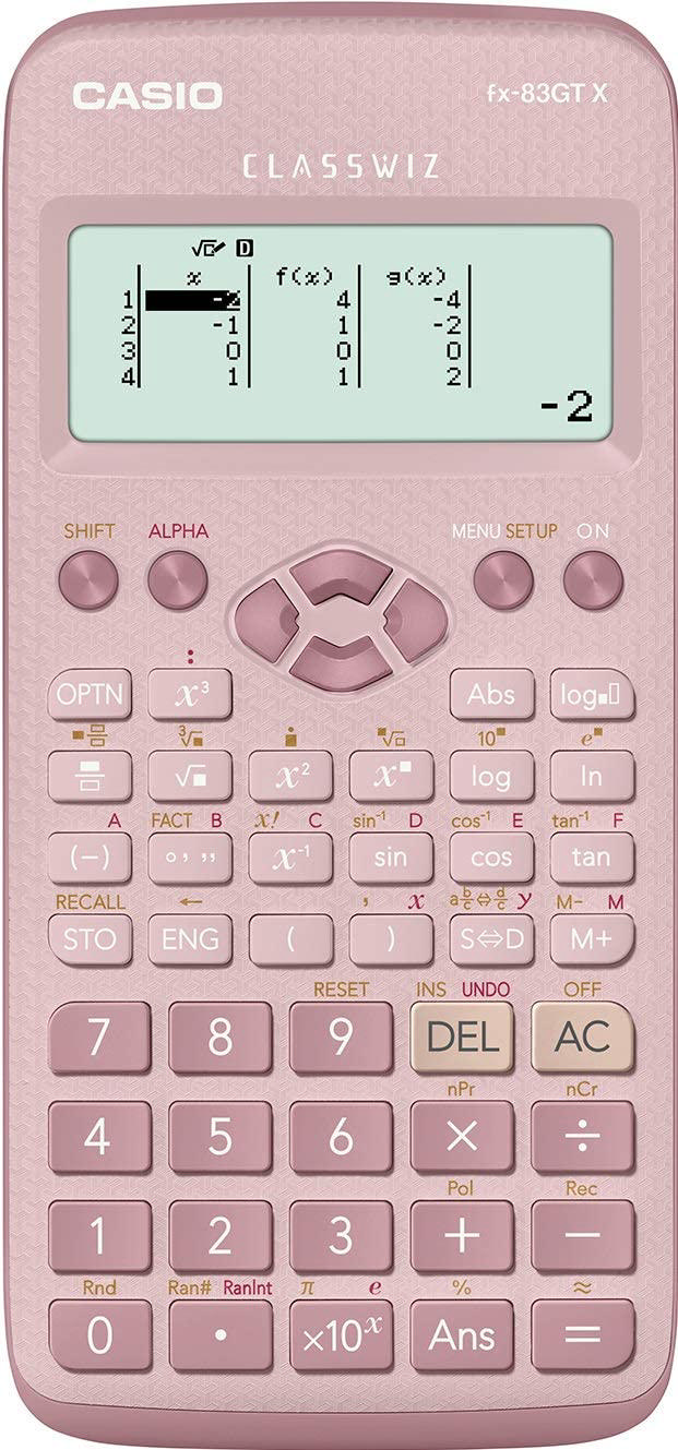 CASIO FX-83GTX SCIENTIFIC CALCULATOR PINK