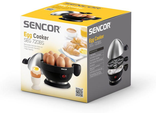 SENCOR EGG COOKER STAINLESS STEEL 320W