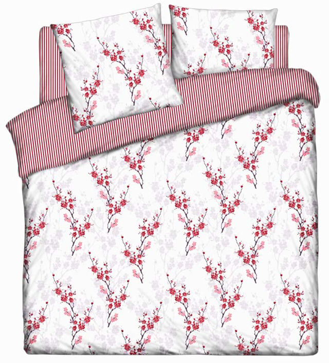 QUILT COVER SET 160X240 CHERRY