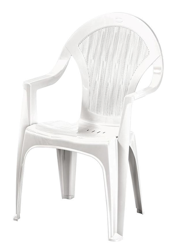 IDEA LAREDO OUTDOOR CHAIR 57X55X90CM - WHITE