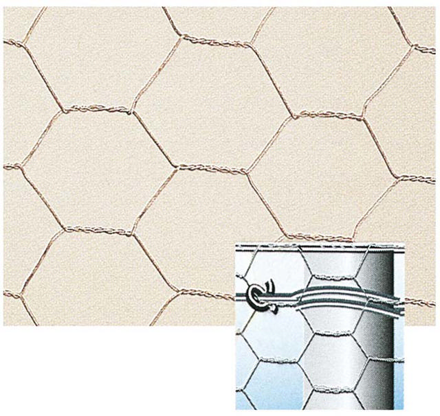 VERDEMAX METAL HEXAGONAL NET 0.5X10M BEIGE