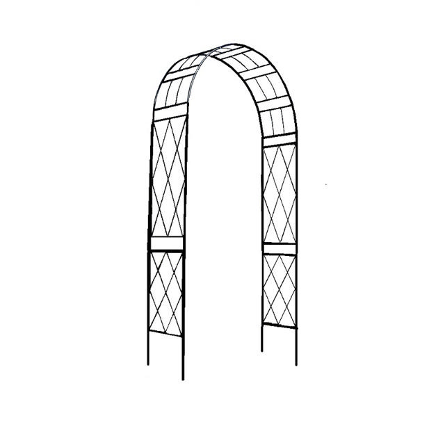 VERDEMAX STEEL ARCH BLK 36X110X225CM