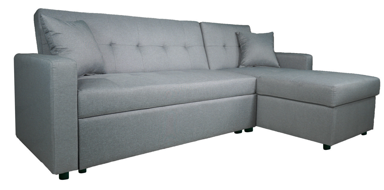 VIENNA CORNER SOFA BED GREY