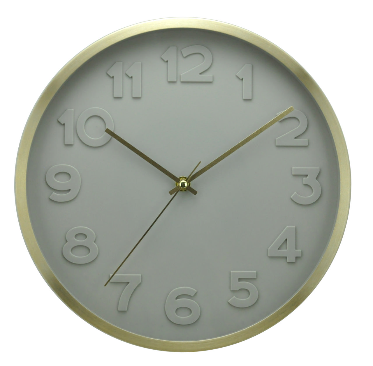 ALUM CLOCK 30CM 3ASS