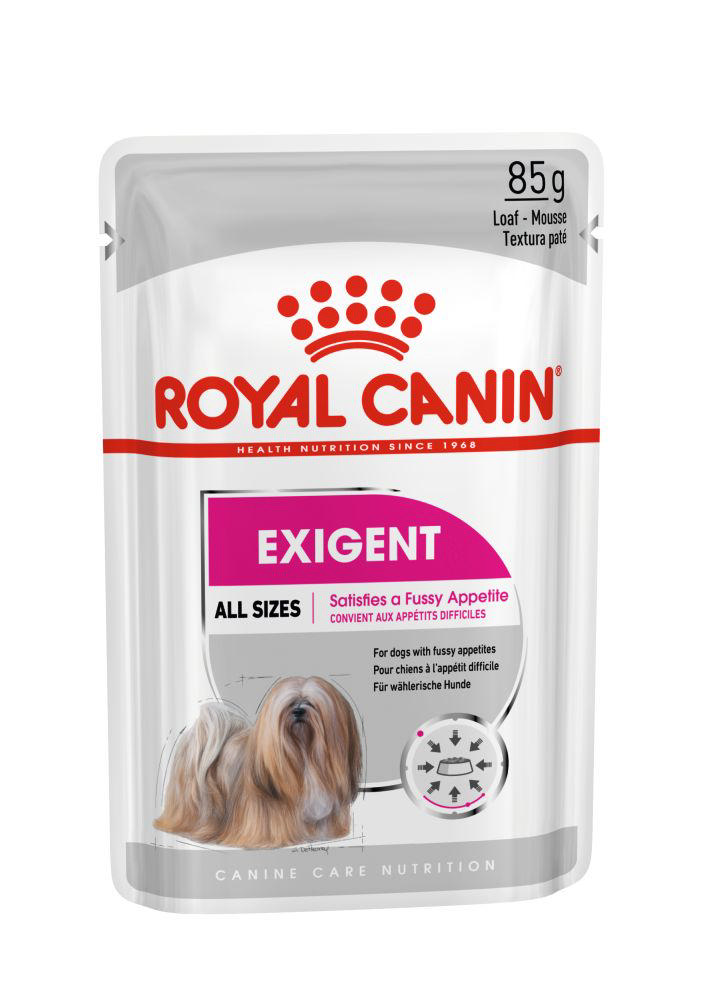 ROYAL CANIN MINI DOG WET FOOD EXIGENT POUCH 85GR
