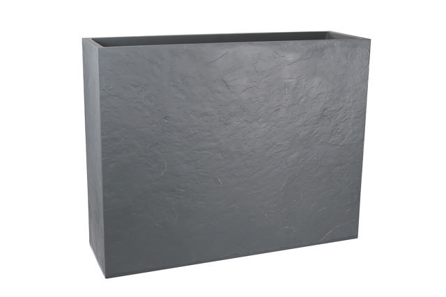 EDA PLASTIC POT RECTANGULAR 100X30X79CM, 63LT-13744-ANTHRACITE