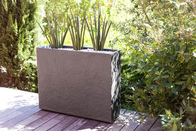 EDA PLASTIC POT RECTANGULAR 100X30X79CM, 63LT-13744-ANTHRACITE