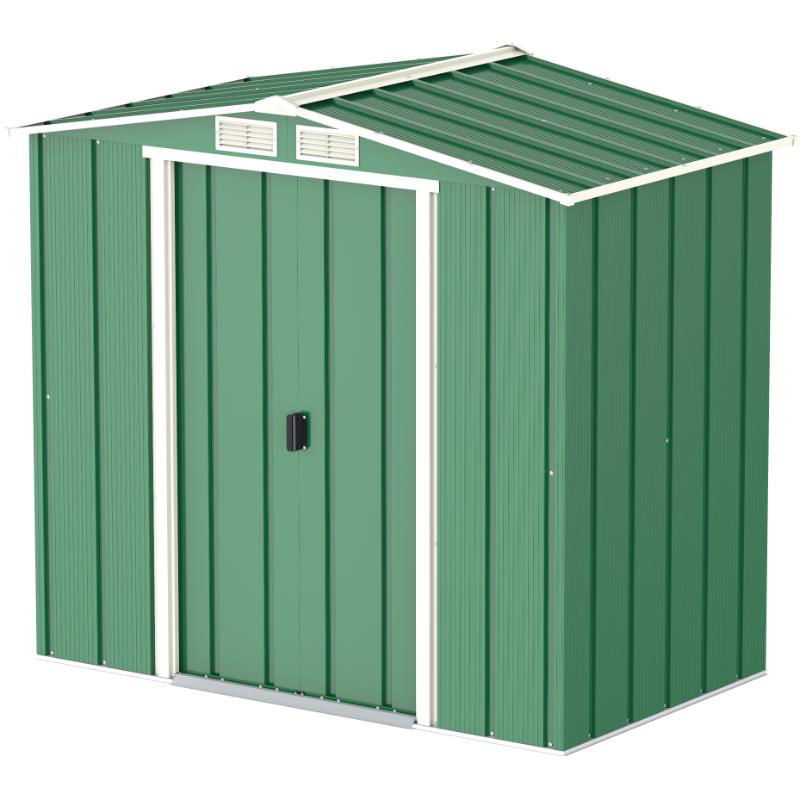  DURAMAX ECO METAL SHED 6X4FT GREEN