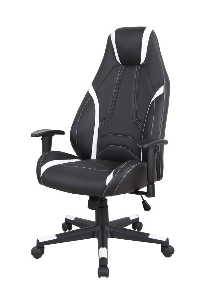 ACE GAMING CHAIR  69x68x117-126.5CM - BLACK/WHITE