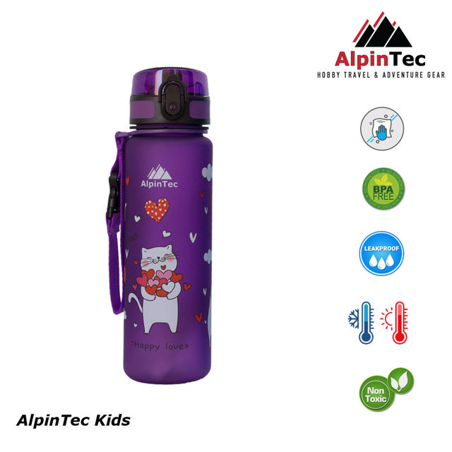 ALPIN KIDS BOTTLE 50CL CATS PURPLE