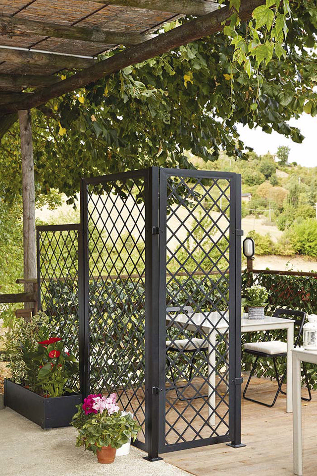 VERDEMAX METAL TRELLIS 1.8M X 0.9M - ANTHRACITE