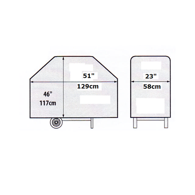 BROIL KING BBQ COVER MONARCH 3 127X61X117CM