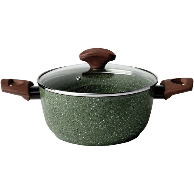 TVS NATURA CASSEROLE W/LID 28CM