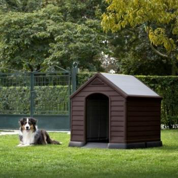 KETER DOG HOUSE BROWN 91X92X98CM