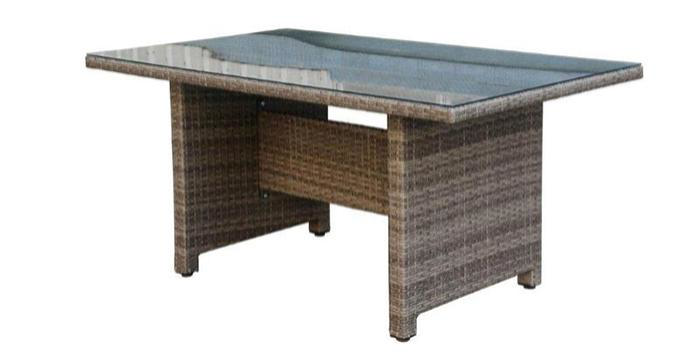 ANTRIA DINING TABLE 145X85X68CM -  ΒROWN