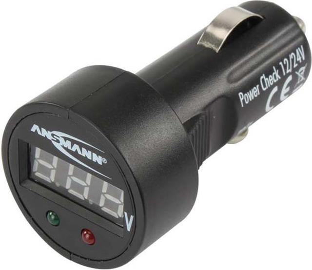 ANSMANN 1900-0019 POWERCHECK 12/24V CAR VOLTMETER