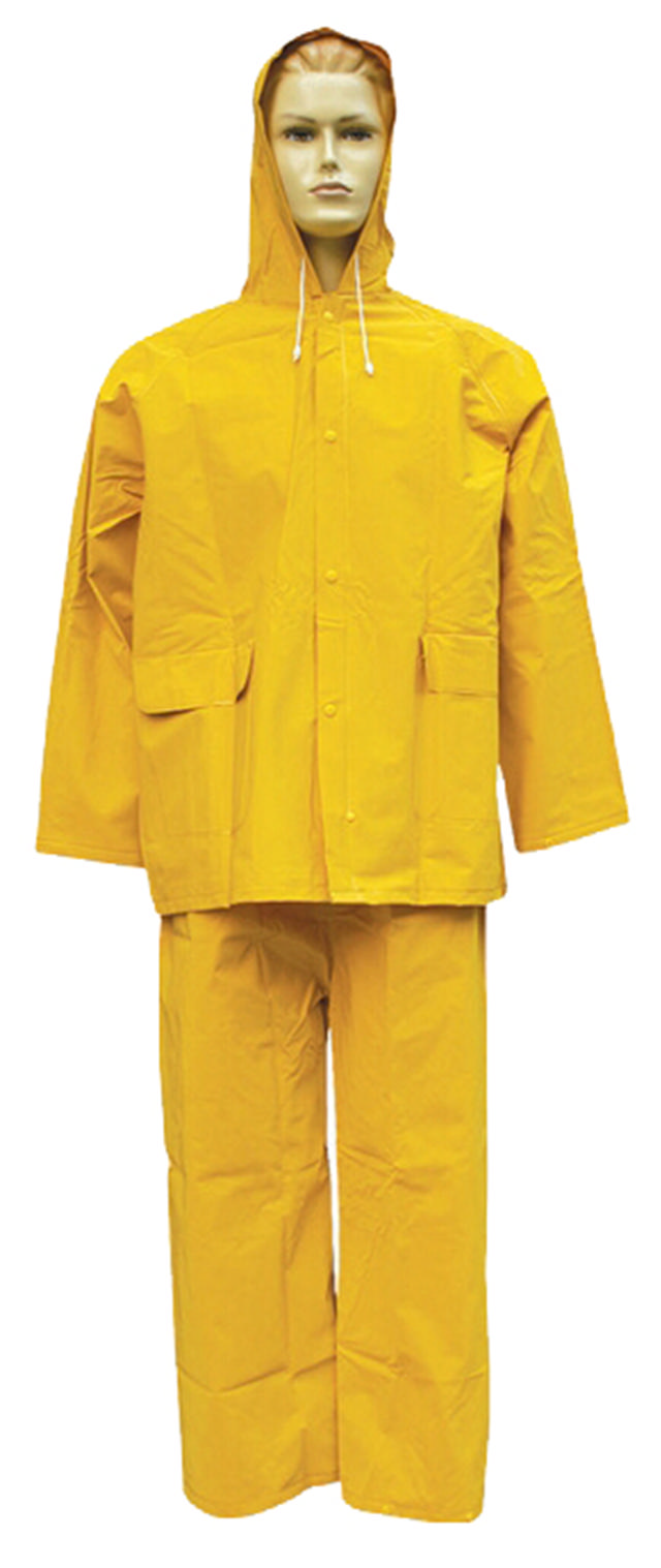 H&C PVC RAIN SUIT PVC YELLOW L