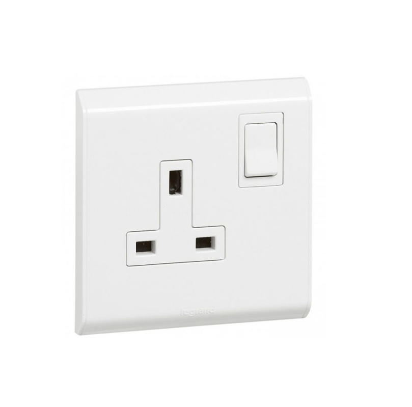 LEGRAND 617641 BELANKO SINGLE SWITCH SOCKET 13A 1 GANG 