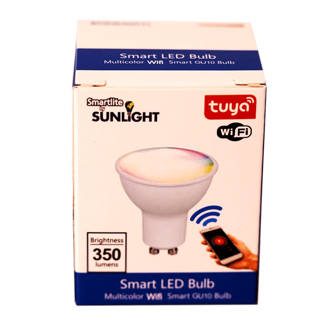 SUNLIGHT LED 4W ΕΞΥΠΝΟΣ ΛΑΜΠΤΗΡΑΣ GU10 RGB+CCT WIFI TUYA APP 350LM