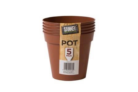 STRATA GROW POTS 12.7CM PACK OF 5PCS