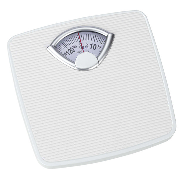 WENKO ANALOG BODY SCALE 27X26.5CM WHITE