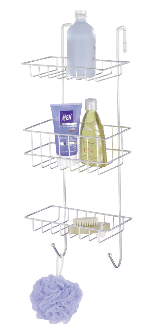 WENKO BATH RACK REVIGO 3 TIER CHROMED 22.5X57X18.5CM