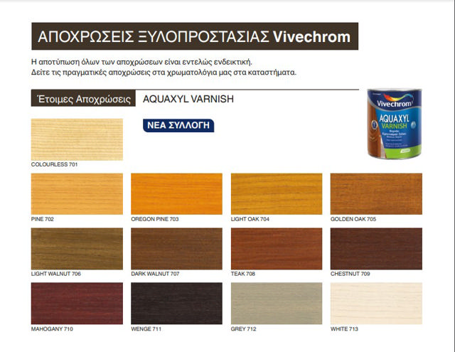 VIVECHROM AQUAXYL ΒΕΡΝΙΚΙ SATIN ΧΡΥΣΟ ΔΡΥΣ 0.75L