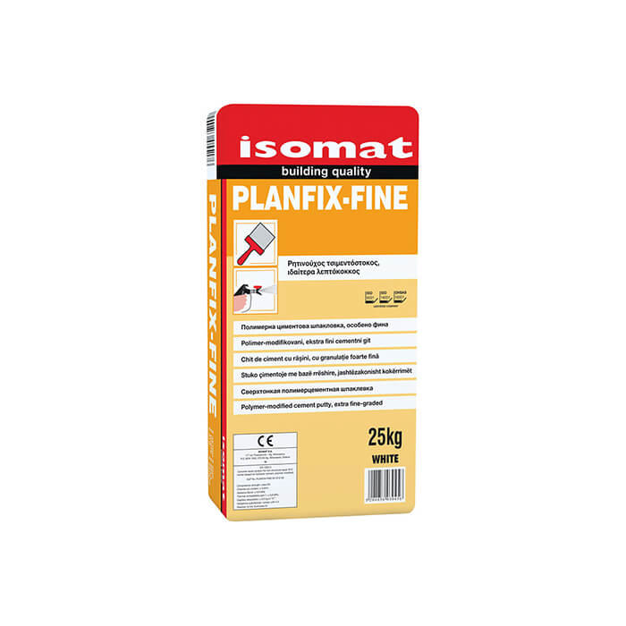  ISOMAT GREY PLANFIX-FINE CEMENT RESIN STUCCO 25KG