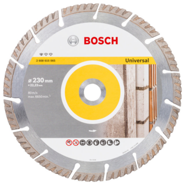 BOSCH STANDARD FOR UNIVERSAL DIAMOND DISC STAND  230X22,23 230X22.23X2.6X10MM