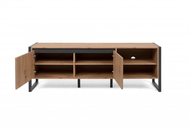 FINORI 2948 DENVER TV STAND - OAK/ANTHRACITE