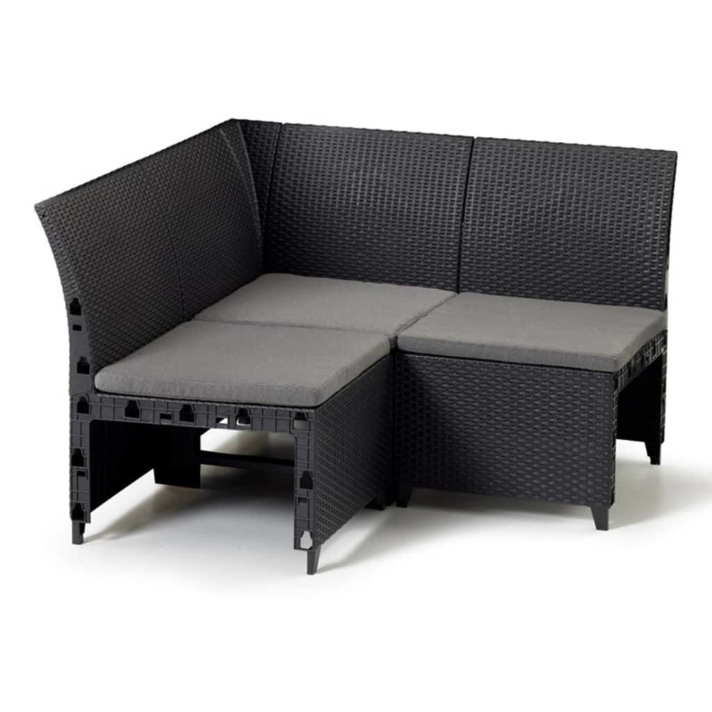 KETER EMMA CORNER SOFA ELEMENT 115X115X74CM - ANTHRACITE