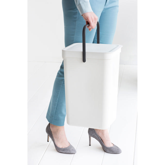 BRABANTIA SORT & GO ΚΑΔΟΣ ΑΠΟΡΡΙΜΑΤΩΝ 16L ΑΣΠΡΟ