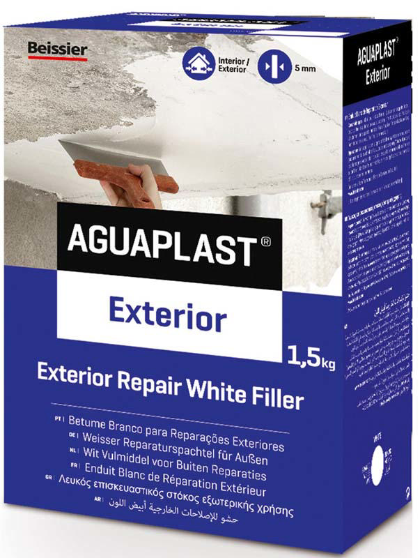 BEISSIER AGUAPLAST EXTERIOR WHITE STUCCO 1.5KG