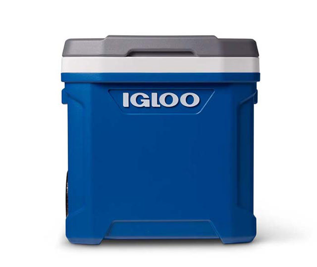 IGLOO LATITUDE ROLLING COOLER WITH WHEELS 60QTS BLUE 56LTR