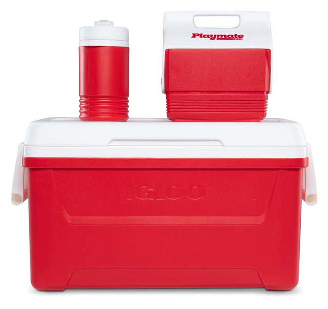 IGLOO COMBO COOLER SET LAGUNA RED 45LTR