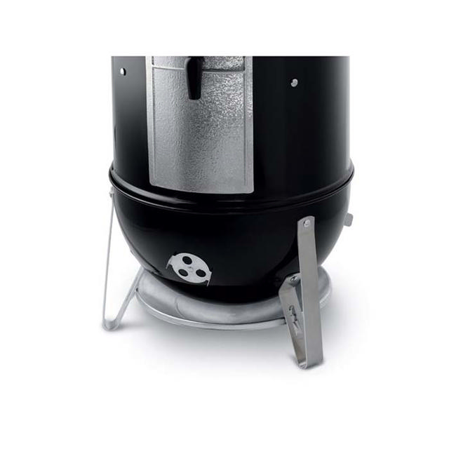 WEBER SMOKER MOUNTAIN ΑΝΟΞΕΙΔΩΤΗ ΣΤΡΟΓΓΥΛΗ ΨΗΣΤΑΡΙΑ ΚΑΡΒΟΥΝΟΥ ΜΕ ΚΑΠΑΚΙ 47CM