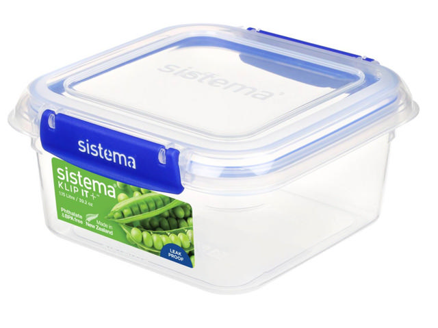 SISTEMA KLIP IT 1.15L SQUARE FOOD CONTAINER