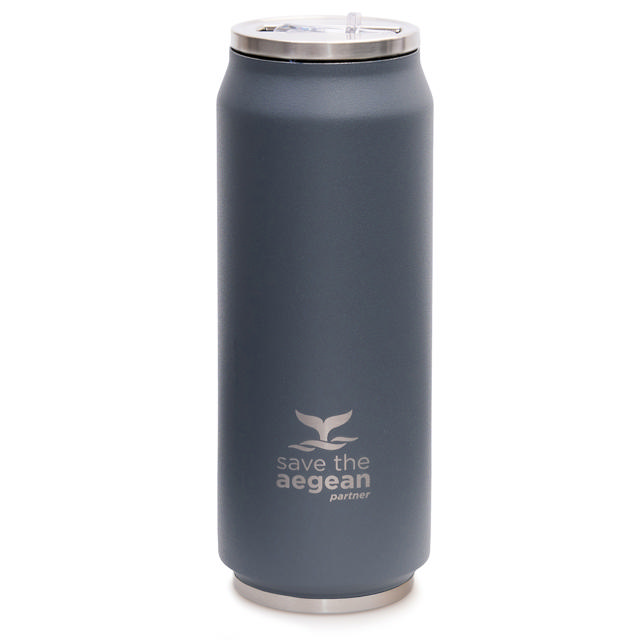 ESTIA 01-9441 TRAVEL MUG GREY SAVE THE AEGEAN 500ML