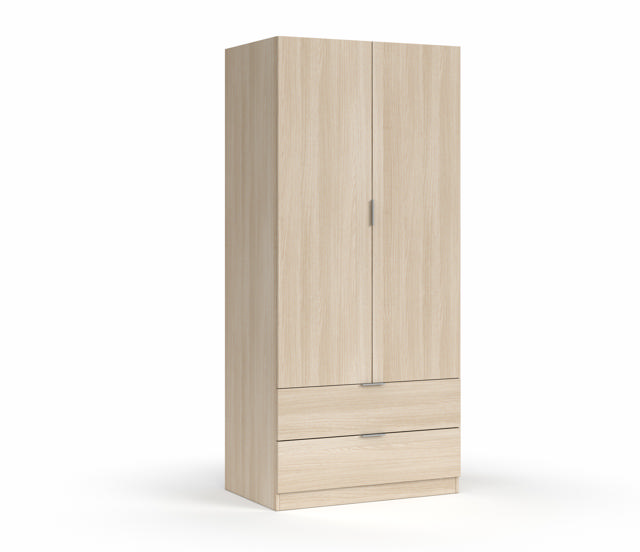 FORES WARDROBE 180X81X52CM - OAK