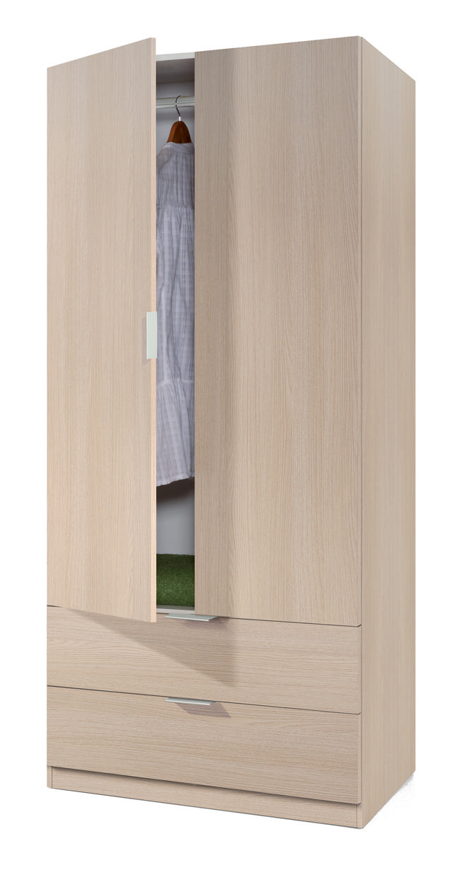 FORES WARDROBE 180X81X52CM - OAK