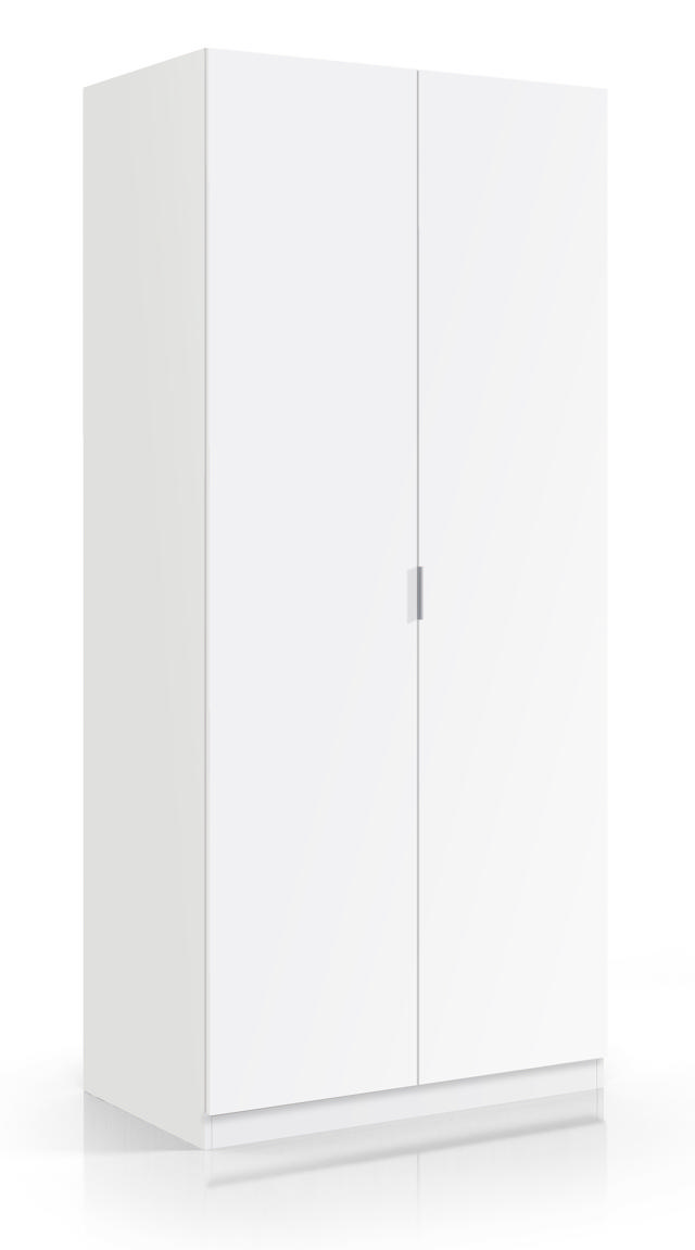 FORES WARDROBE 180X81X52CM - WHITE