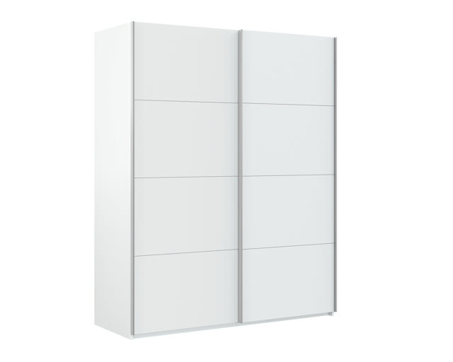 FORES WARDROBE WITH SLIDING DOORS 200X150X60CM - WHITE