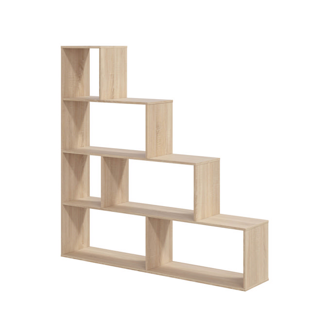 FORES KLUM SHELF 6 COMPARTMENTS 145X145X29CM - OAK