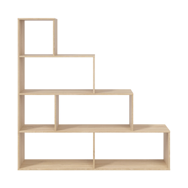 FORES KLUM SHELF 6 COMPARTMENTS 145X145X29CM - OAK